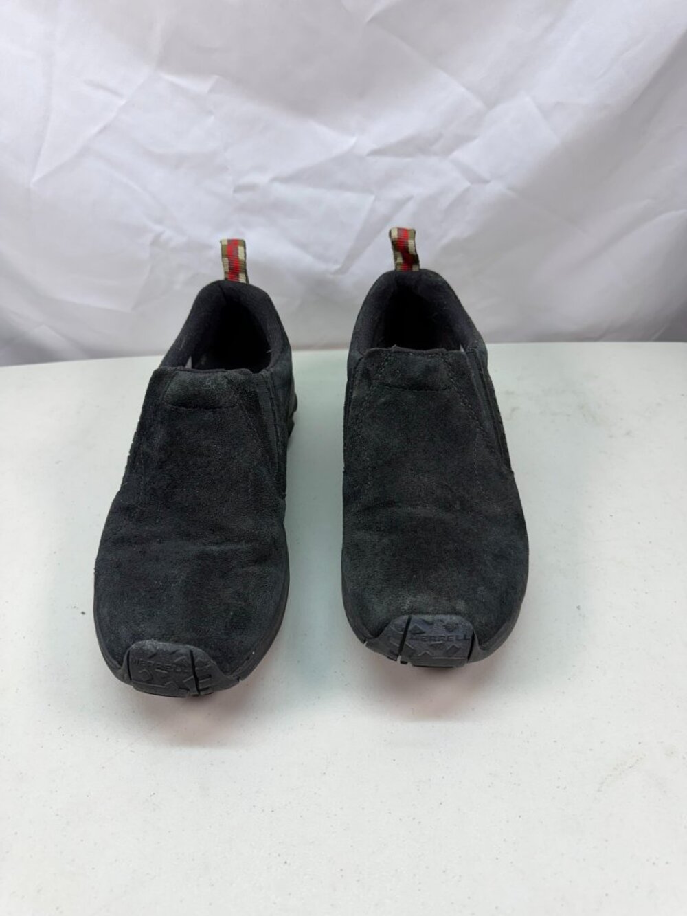 Merrell Jungle Moc Shoes Women's 10 Black Leather Suede Slip On Casual Outdoor